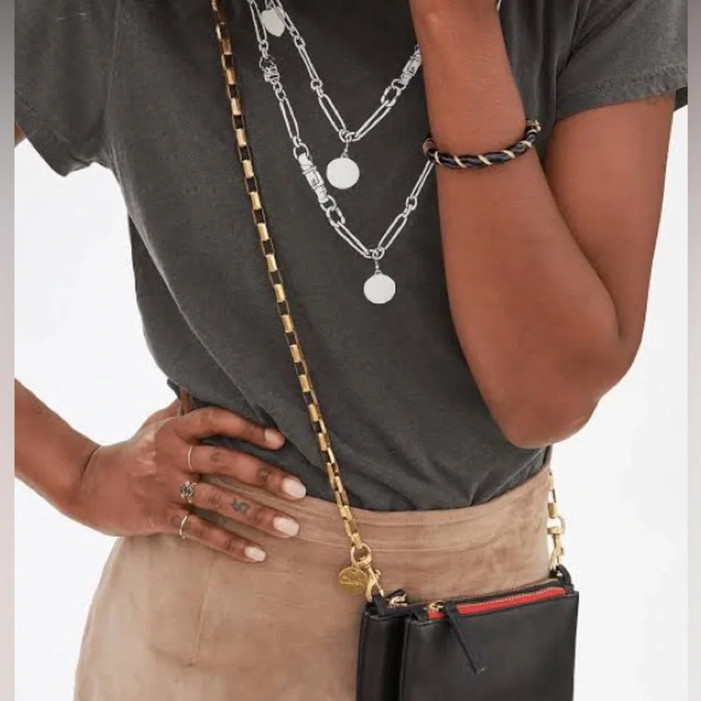 Clare V. Crossbody Strap - Gold Box Chain - NWOT - Picture 2 of 4